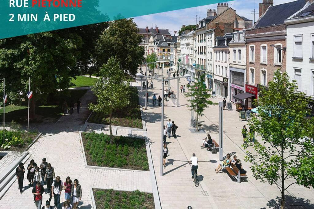 Apartamento Duplex Au Pied De La Gare - Netflix - Hyper-Centre Amiens Exterior foto